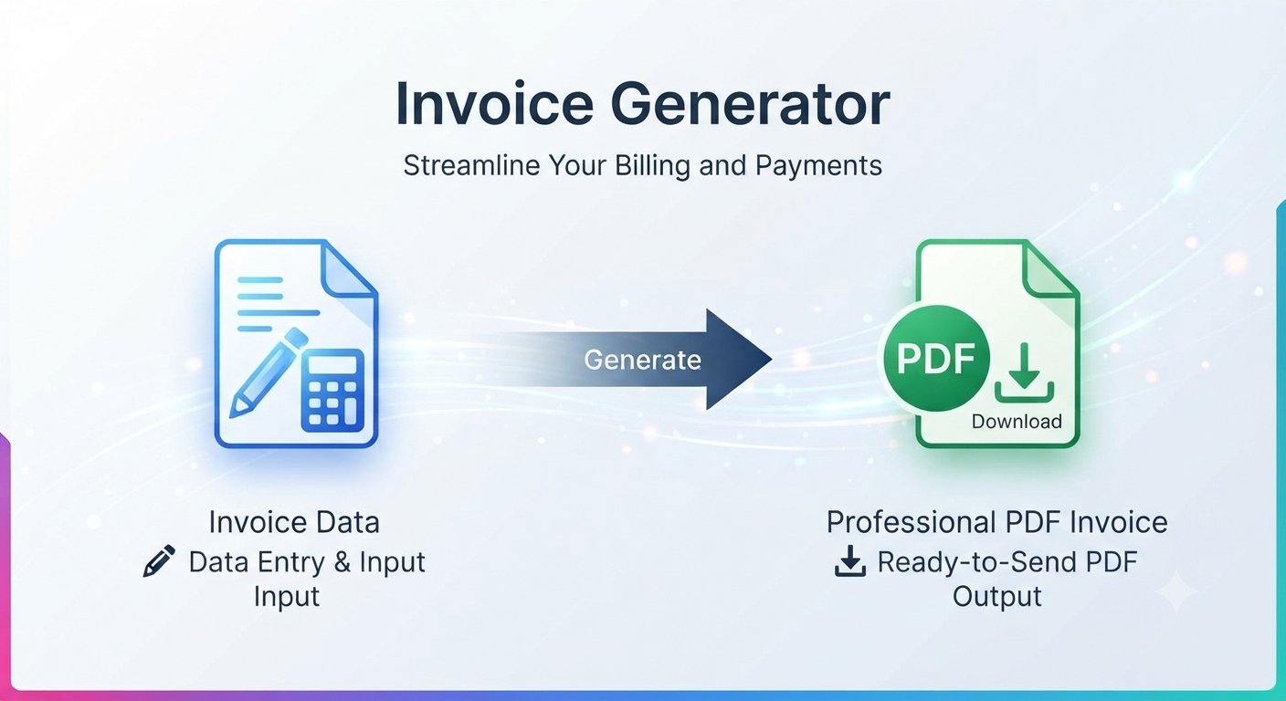Free Invoice Generator by Trencada — create a professional PDF invoice online, no signup needed