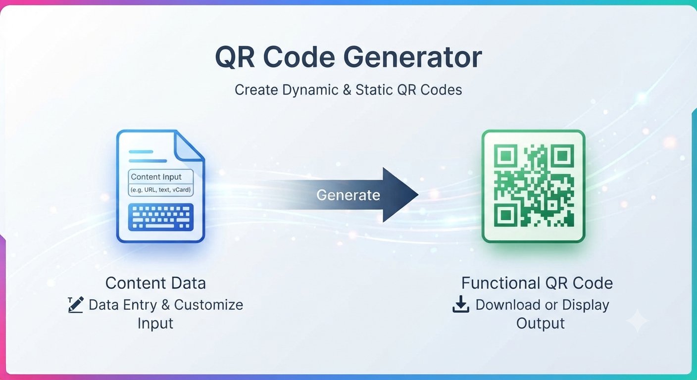 Free QR Code Generator by Trencada — create scannable QR codes online, no signup needed