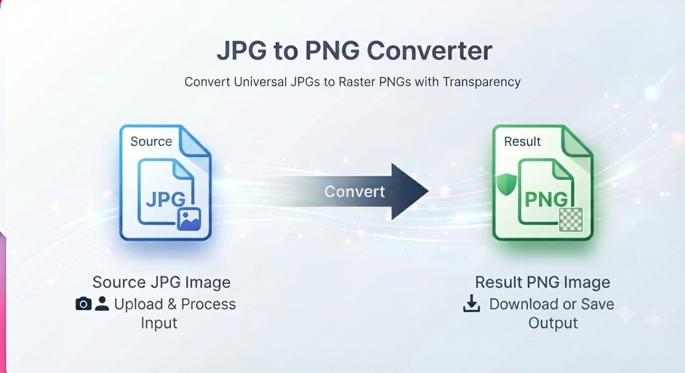 JPG to PNG converter converting a source JPG image to a PNG result