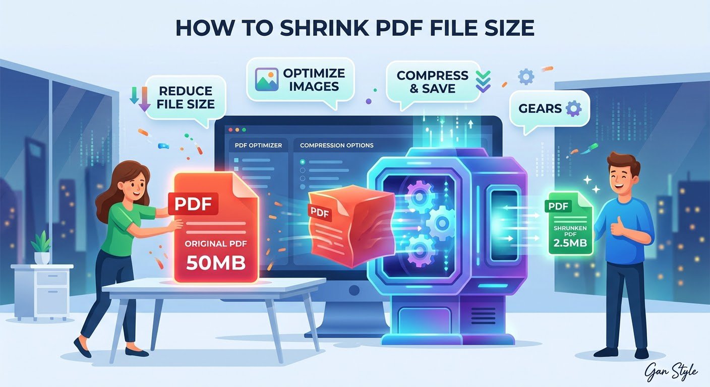 How to shrink PDF file size