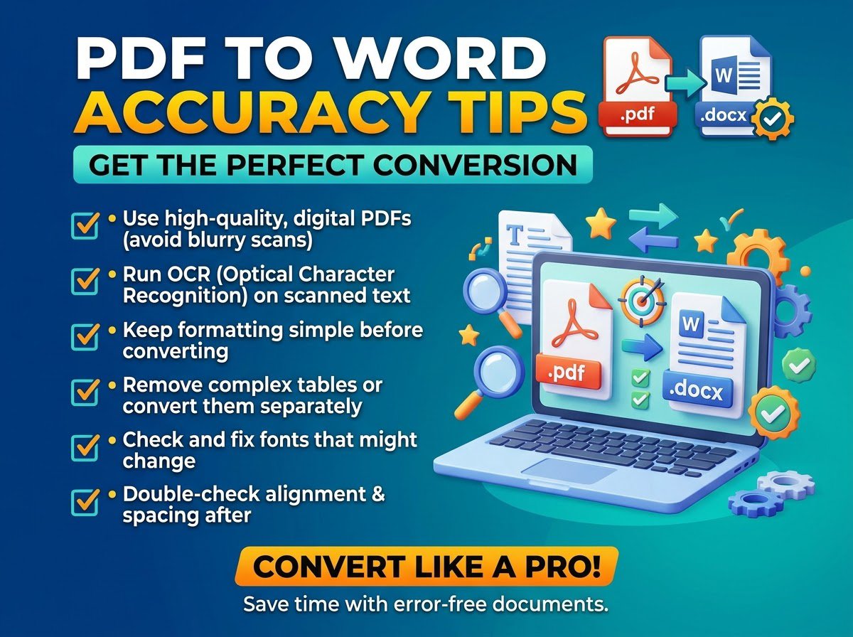 PDF to Word Accuracy Tips