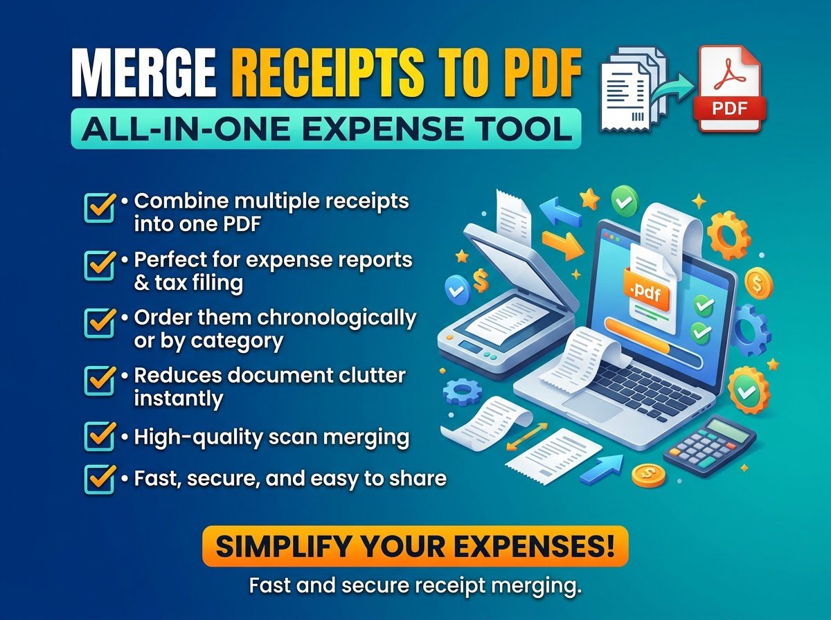 Merge Receipts to PDF - All in One Expense Tool